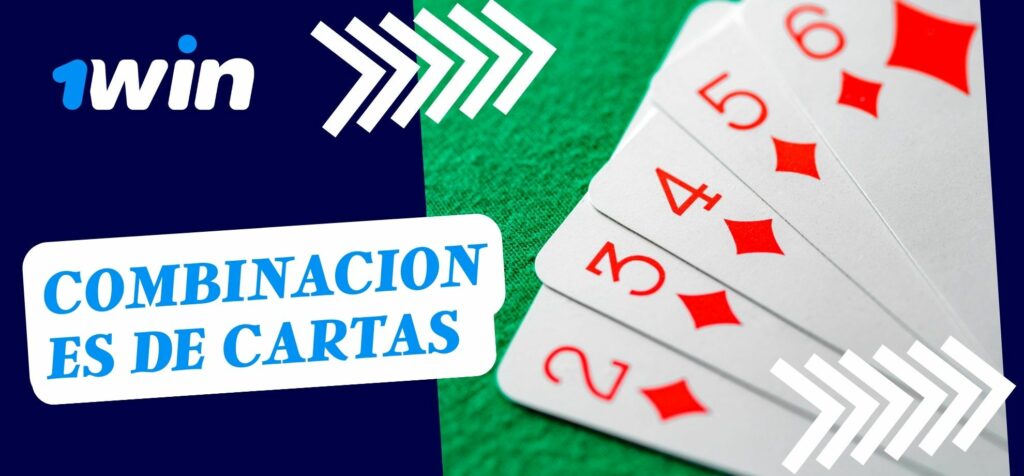 Combinaciones de cartas en el póquer 1Win Colombia