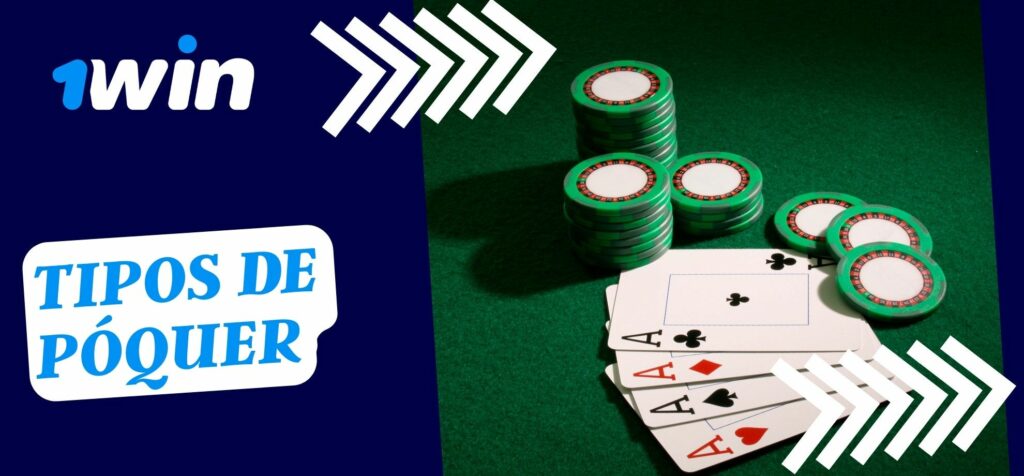Tipos de póquer en 1Win Colombia